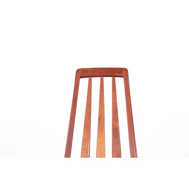 Danish Eva Model Chairs in Teak and Leather by Niels Koefoed for Koefoeds Hornslet, 1960, Set of 6, in Flawless...