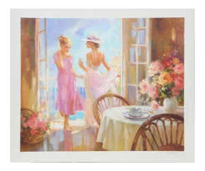 Tanya Yutkin, "On the Balcony", Italianette Landscape