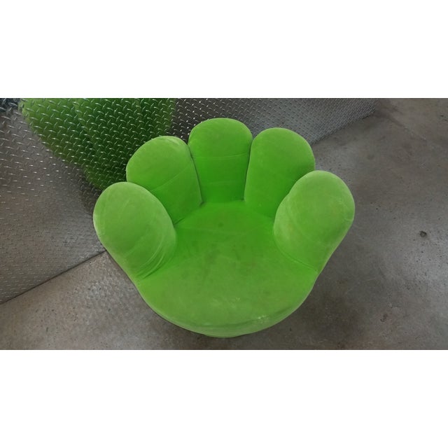 Vintage Mid Century Modern Green Hand Chair Chairish