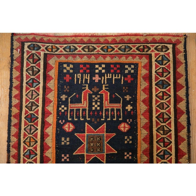 Antique Caucasian Soumac Square Rug Mat - 1'5" x 1'7" For Sale In New York - Image 6 of 7