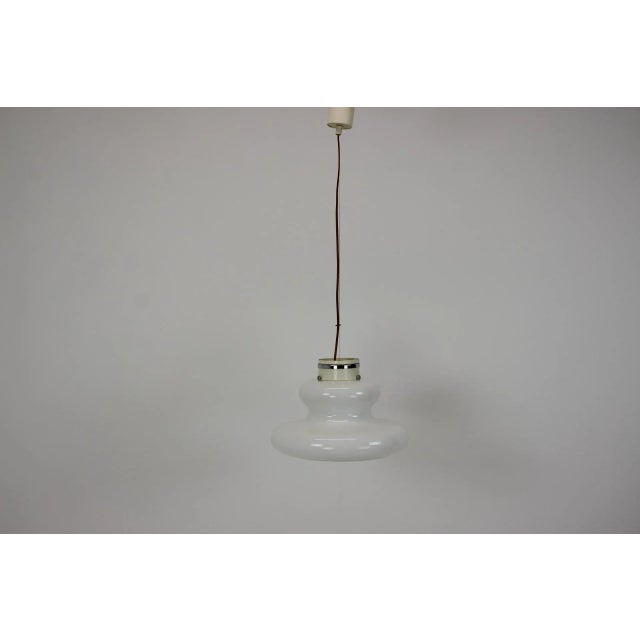 1960s Mid-Century Glass Pendant by Napako, 1960s For Sale - Image 5 of 11