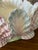 A striking mid-century Italian majolica ceramic centerpiece bowl sculpted in a dramatic, organic grotto style. This...