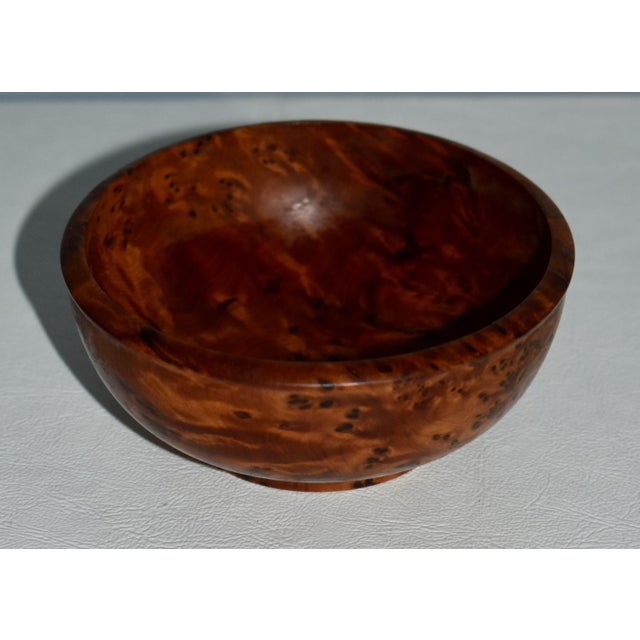 Vintage Thuya Wood Root Handcrafted Grain Bowl For Sale - Image 4 of 11