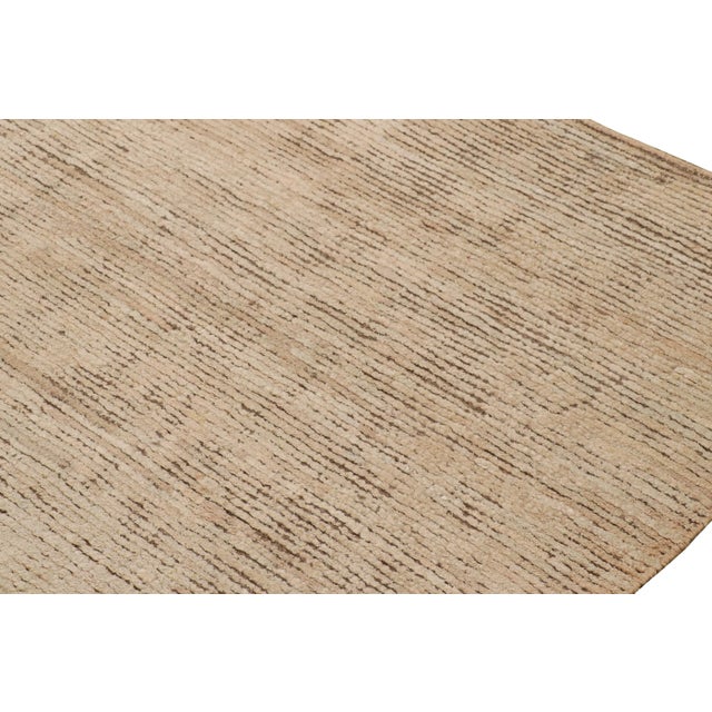 Rug & Kilim’s Contemporary Textural Rug in Pink and Beige-Brown Tones For Sale In New York - Image 6 of 7