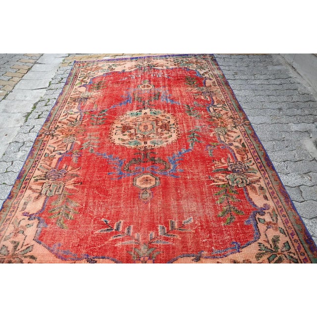 1960s Oversize Wool Bohemian Turkish Rug For Sale - Image 6 of 11