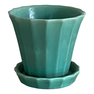 Late 1920s-Early 1930s Stangl Flowerpot With Saucer Shape #1261
