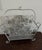 Vintage 20th Century Iron Silver Flowers Magazine Rack/Basket For Sale - Image 9 of 11