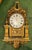 This listing is for a large Swedish wall clock. This clock was made in the Gustavian style with a gilt wood cartel frame....