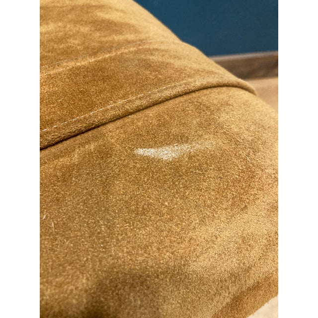 1970's Drexel Heritage Suede Parsons Stools, Set of 2 For Sale In Oklahoma City - Image 6 of 9