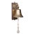 Vintage School Dinner Bell, English, Brass, Playground Ringer, Mid Century For Sale