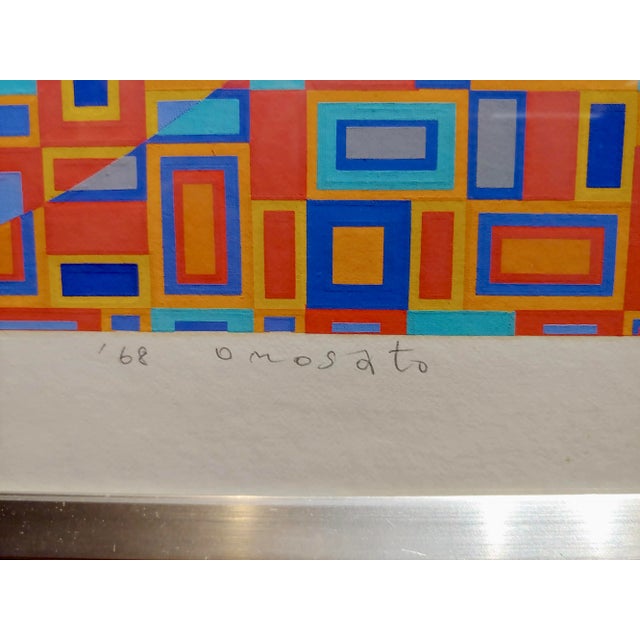 Tohsinobu Onosato -Movement of Circles Signed Lithograph For Sale - Image 4 of 9