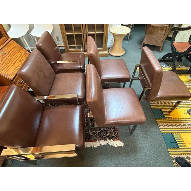 Contemporary Williams Sonoma Home Mercer Dining Chairs, Set of Six For Sale - Image 3 of 16