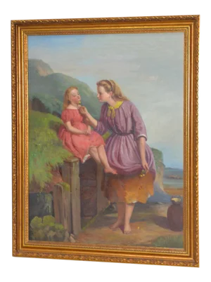 James Stokeld (1827-1877) "Buttercup" Original Oil Painting C.1869