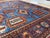 Vintage Moghan Kazak Wool Rug, Blue Tree Medallion For Sale - Image 6 of 8
