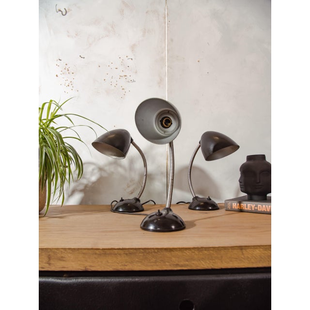 Vintage Cole Bakelite Lamp by Eric Kirkman, 1950s, Set of 3 For Sale - Image 10 of 15