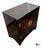 Brown Vintage White Furniture Chinoiserie Style Burl Wood & Lacquer Storage Cabinet / Nightstand For Sale - Image 8 of 11