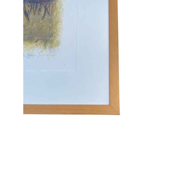 Paper 1990s New Mexico Artist Kevin Tolman Mixed Media Original Painting "In the Bosque" Southwestern Art For Sale - Image 7 of 9