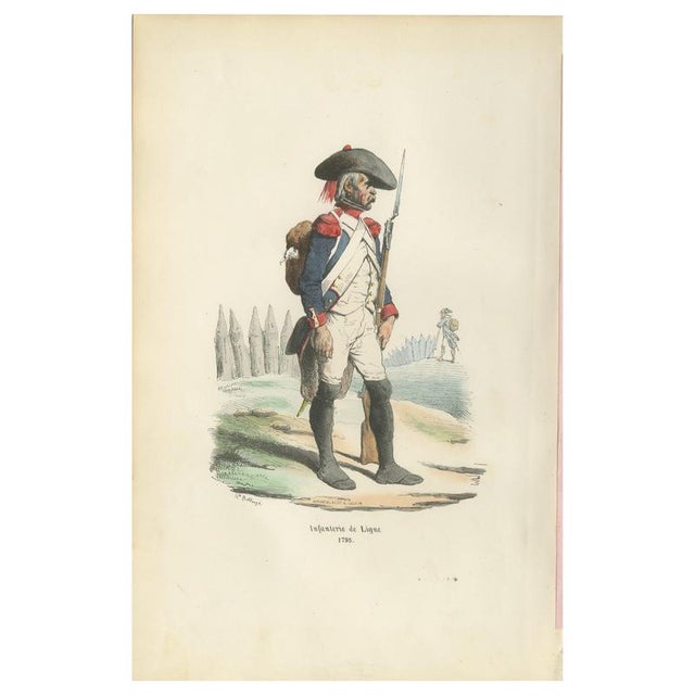 After Horace Vernet, French Line Infantry Soldier, 1843, Paper For Sale - Image 10 of 10
