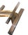 Metal 1970s Sciolari Chrome & Brass Geometric Wall Sconces, Late 20th Century - a Pair For Sale - Image 7 of 8