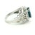 1980s Platinum Natural Thai Sapphire & Diamond Ring, Gia Certified 4.33 Carats, Size 8 For Sale In Miami - Image 6 of 12