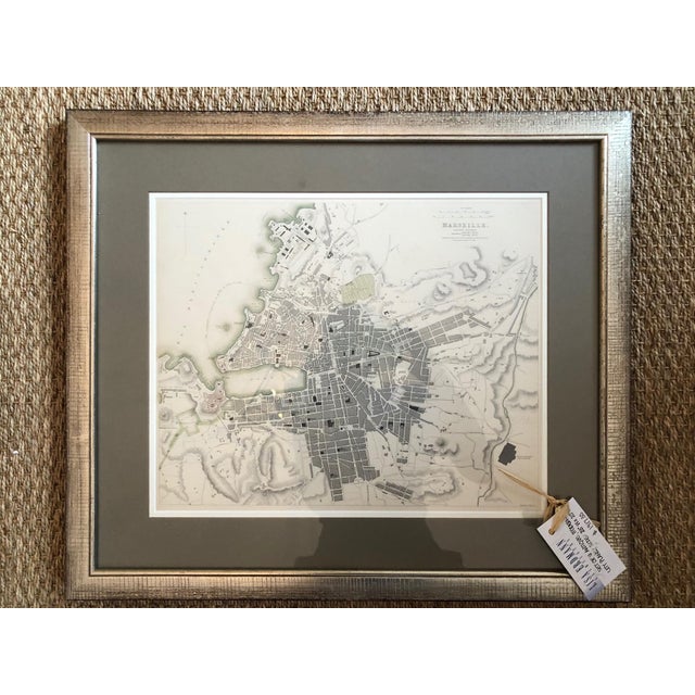 Framed Antique City Map Prints Set of 4 Chairish