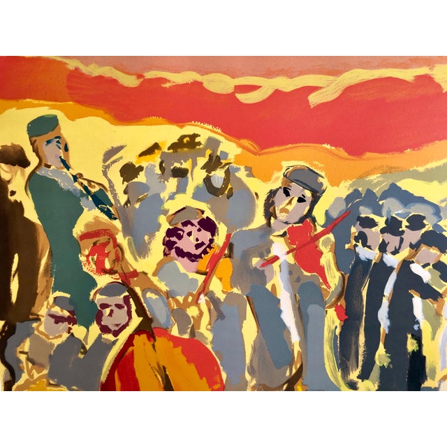 Mane-Katz (1894-1962) Original Lithograph published by Andre Sauret, Monte Carlo, 1966, printed in France, by Mourlot. The...