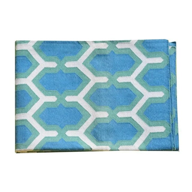 Boho Chic Hanne Rug, 12x15, Blue For Sale - Image 3 of 5