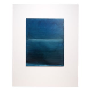 Marilina Marchica, Blue Landscape, Oil on Canvas For Sale