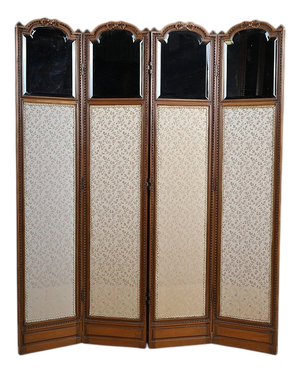 Early 20th Century Louis XVI Walnut Screen