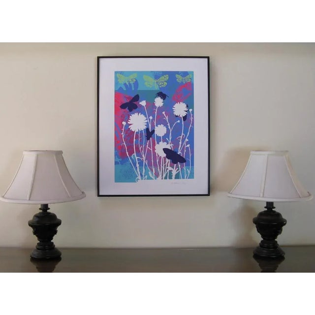 2010s "Graphic Flowers, Daisies" Contemporary Abstract Botanical Giclee Print For Sale - Image 5 of 6