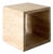 Travertine Marble Cube Side Table, Italy, 1990s For Sale