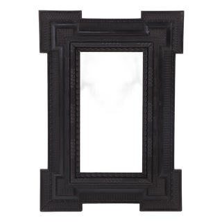 Italian Ebonized Wood Ripple Frame, C. 1860. For Sale