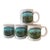 Vintage Mid Century Modern Ralph Lauren Coffee Mugs Polo - Set of Four (4) For Sale