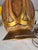 Vintage Table lamp from Fortune Lamp Co. Textured design and gilt. Working condition corded electric.