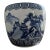 Antique Blue and White Porcelain Hibachi (Charcoal Brazier) Circa 1880-1905 For Sale
