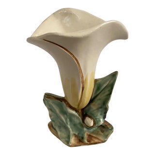 Vintage McCoy Pottery Lily Flower Vase For Sale