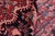 Blue Shabby Chic Persian Tabriz Blue/Red Wool Rug - 7'1'' X 9'10'' For Sale - Image 8 of 10
