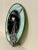 Nautical Coastal Stained Glass & Pewter Finish Ship Wall Accent Mirror For Sale In Houston - Image 6 of 11