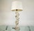 Vintage 1960's table lamp for sale. It's really solid and well made, and is made of poured concrete. It has a molded...