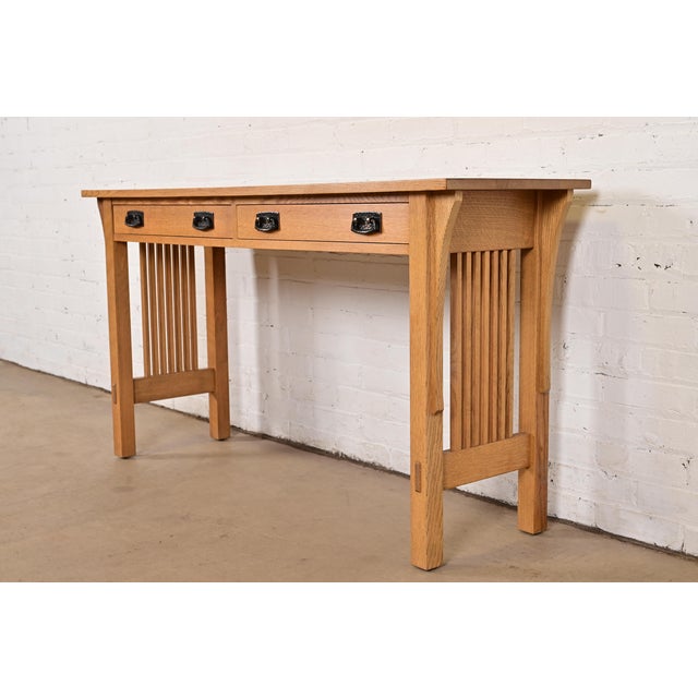 Stickley Mission Oak Arts & Crafts Buffet Server or Console Table For Sale - Image 13 of 13