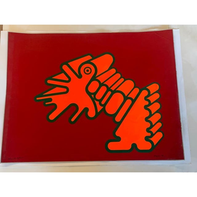 Renato Volpini, Original Multiple Element of Useless Machine, 1970s, Screenprint For Sale - Image 3 of 6