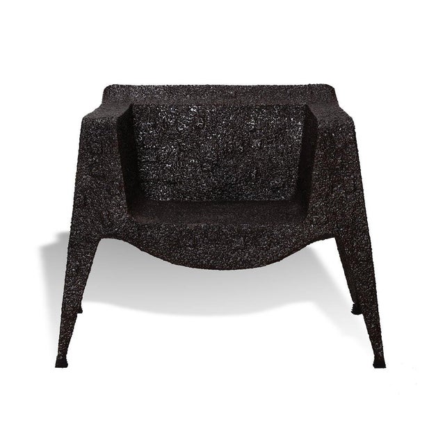 Brutalist Vintage Designer Armchair in Iron, 2000s For Sale - Image 3 of 6