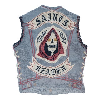 Hand-Knotted Saints Rug in Wool with Silk and Alpaca by Dinodo Studio For Sale