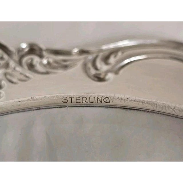 Vintage American Sterling Silver and Cut Glass Bon Bon Dish For Sale - Image 16 of 18
