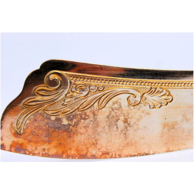 Cheese Knife in Gilded Silver with Engraving For Sale - Image 4 of 8