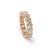 Modern Men’s 10k Rose Gold 10.55ctw Princess Cut Diamond Eternity Band Ring, Size 9 For Sale - Image 3 of 8