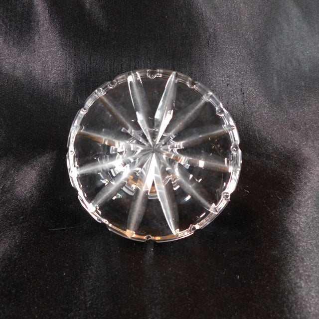 1960s Cut Crystal Square Decanter For Sale - Image 4 of 6