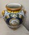 Monumental Antique Hand Painted Italian Majolica Terracotta Pottery Olive Vase For Sale In New York - Image 6 of 15