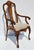 Late 18th Century Dutch Marquetry Mahogany and Upholstered Armchair Desk Chair Measures 25.5" in width, 23" in depth and...