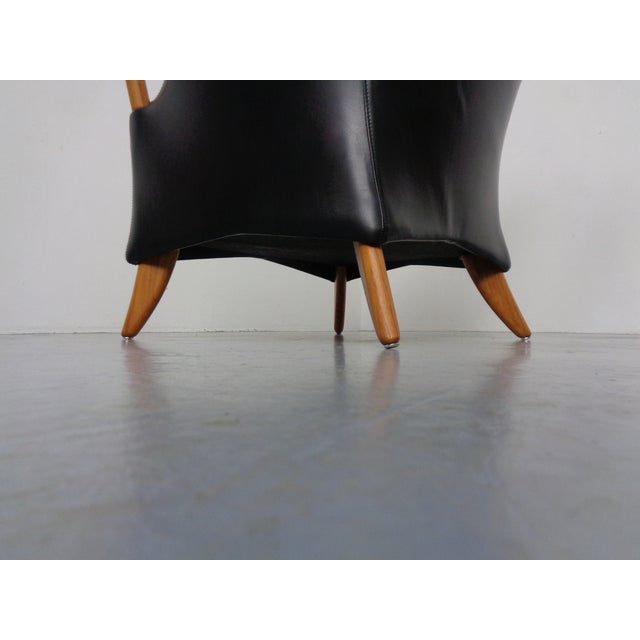 Tenor Leather Lounge Chair by Søren Nissen and Ebbe Gehl for Nielaus Jeki, Denmark, 1980s For Sale - Image 11 of 16